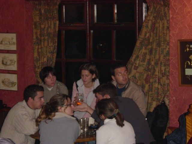 Foreign Hikers in Pub 1